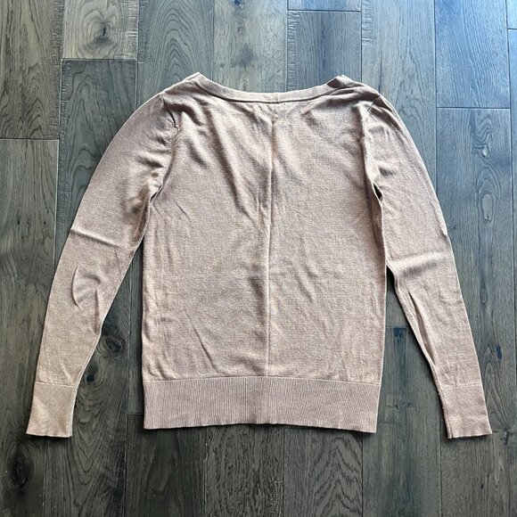 Banana Republic Silk Cashmere V-Neck Sweater Tan Size XS - Picture 3 of 3